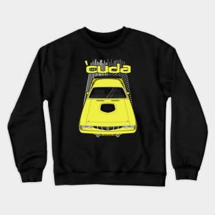 Plymouth Barracuda 1971 - Yellow Crewneck Sweatshirt